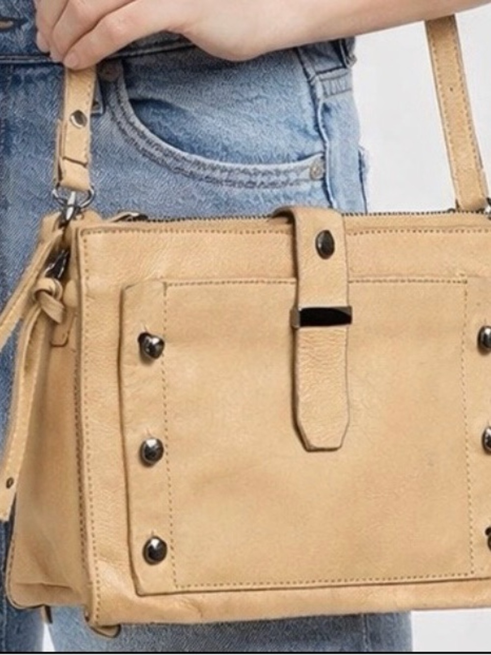 Botkier Warren City Tan Crossbody leather Bag